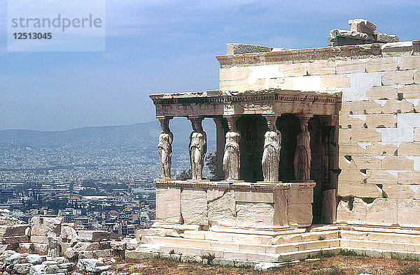 Karyatidenvorbau  Erectheum  Akropolis  Athen  5. Jahrhundert v. Chr. Künstler: Mnesikles