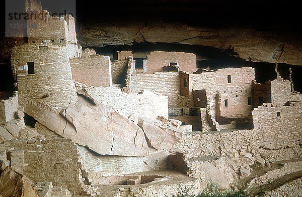 Klippenpalast  amerikanische Ureinwohner  Mesa Verde  Colorado  USA  12. bis 13. Jahrhundert. Künstler: Unbekannt