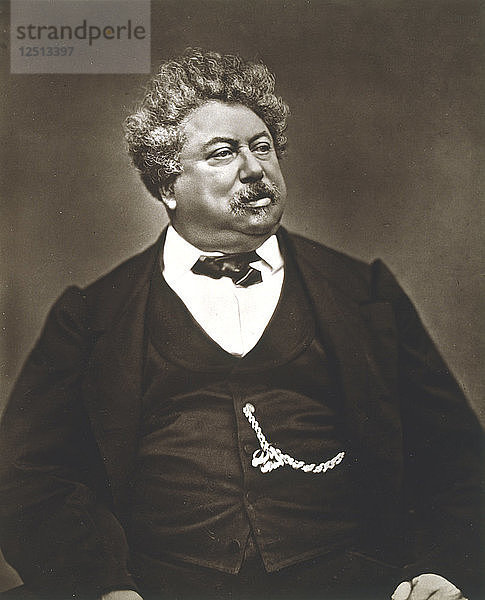 Alexandre Dumas der Ältere  französischer Romancier und Dramatiker  um 1850-1870. Künstler: Etienne Carjat