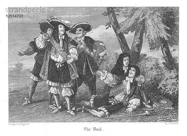 Szene aus Old St Pauls von William Harrison Ainsworth  1855. Künstler: John Franklin