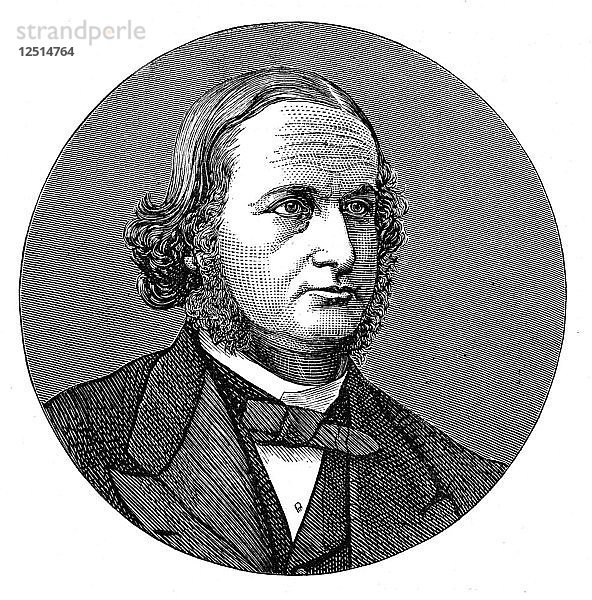 Gustav Robert Kirchhoff  deutscher Physiker  1876. Künstler: Unbekannt
