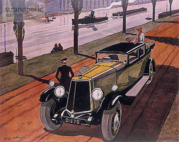 Werbeplakat für Autos von Armstrong Siddeley  1930. Künstler: Guy Sabran