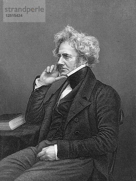 John Frederick William Herschel  englischer Wissenschaftler und Astronom  um 1870. Künstler: Unbekannt