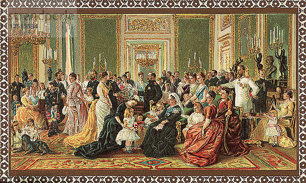Die viktorianische Königsfamilie  1887. Künstler: Unbekannt