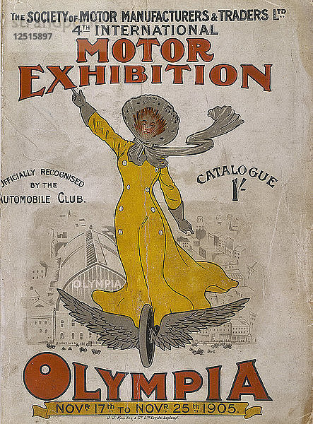 Werbeplakat für die Olympia Motor Exhibition  1905. Künstler: Unbekannt