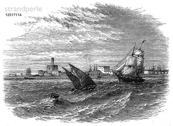 Alexandria vom Meer aus gesehen  Ägypten  um 1890. Künstler: Unbekannt