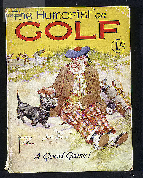 Buchdeckel  The Humorist on Golf  britisch  um 1900. Künstler: Unbekannt