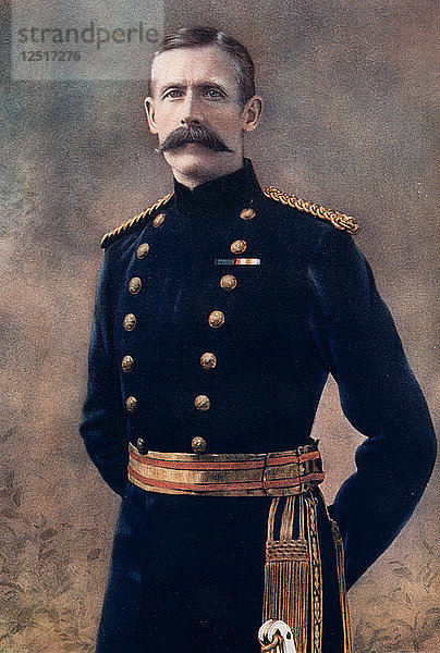 Generalmajor George Pretyman  Militärkommandant  Bloemfontein  Südafrika  1902. Künstler: Unbekannt