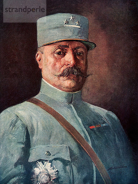 Adolphe Marie Louis Adolphe Guillaumat  französischer General des Ersten Weltkriegs  (1926). Künstler: Unbekannt
