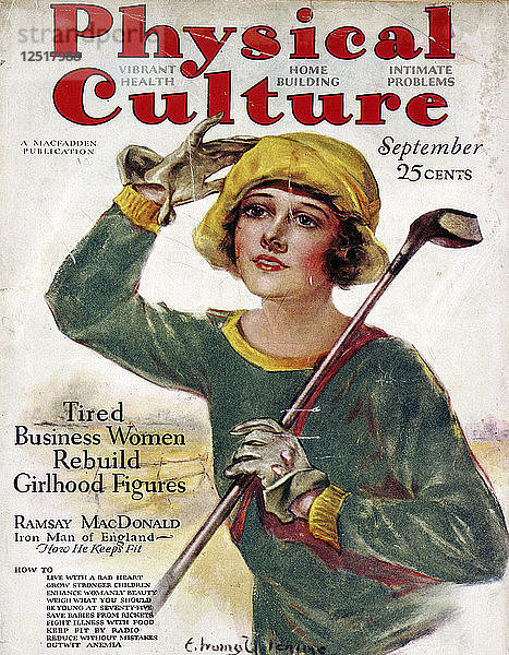 Titelseite der Zeitschrift Physical Culture  amerikanisch  September um 1930. Künstler: Unbekannt
