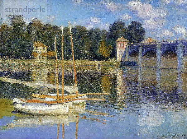 Die Brücke von Argenteuil  1874. Künstler: Claude Monet