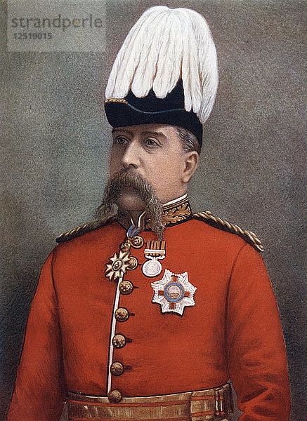 Generalleutnant Sir Frederick Carrington  im Sondereinsatz in Südafrika  1902  Künstler: Maull & Fox