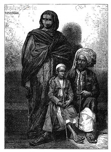 Arabische Familie aus Sansibar  um 1890. Künstler: Unbekannt