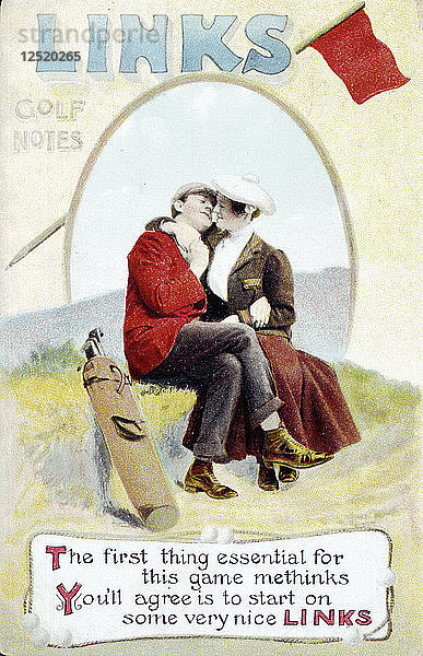 Postkarte The Links  1905. Künstler: Unbekannt