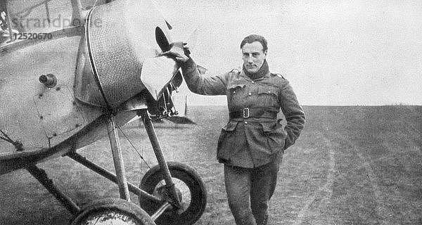 Jean Navarre  französischer Pilot  1916. Künstler: Unbekannt