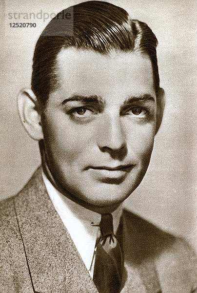 Clark Gable  amerikanischer Schauspieler  1933. Künstler: Unbekannt
