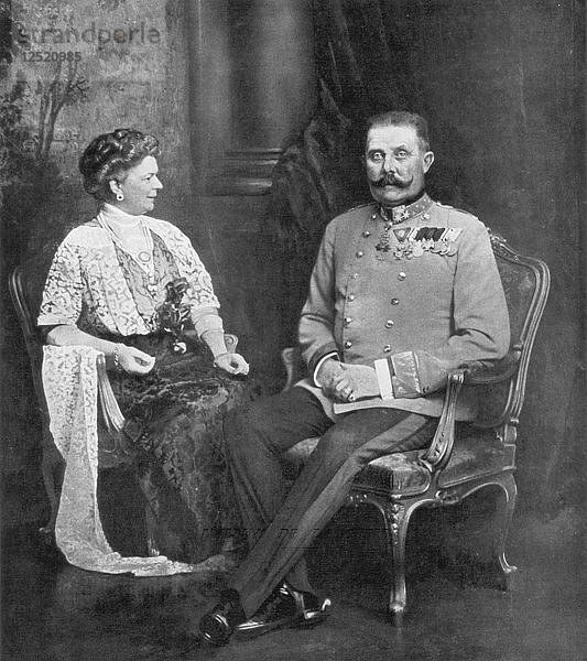 Erzherzog Franz Ferdinand von Österreich und Sophie  Herzogin von Hohenberg  1914  (1926). Künstler: Unbekannt