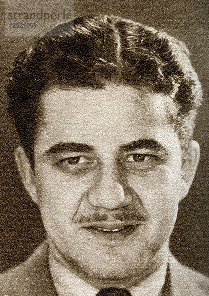 Irving Asher  Filmproduzent und Geschäftsführer für britische Projekte bei Warner Brothers  1933. Künstler: Unbekannt