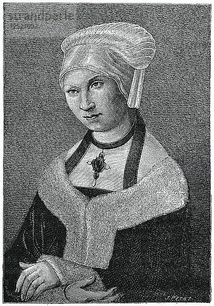 Prinzessin Sibylla von Sachsen  (1870). Künstler: J. Petot