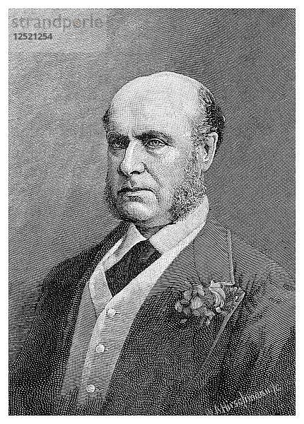 Sir Hercules Robinson  britischer Kolonialverwalter (1886)  Künstler: WA Hirschmann