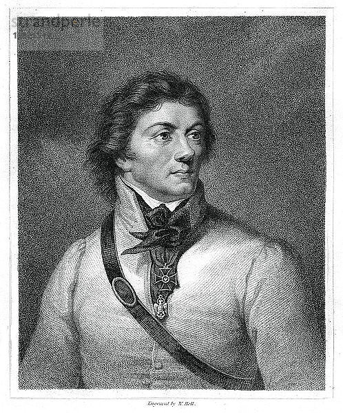 Tadeusz Kosciuszko  polnischer und litauischer Nationalheld  General und Führer  (1833). Künstler: W. Holl