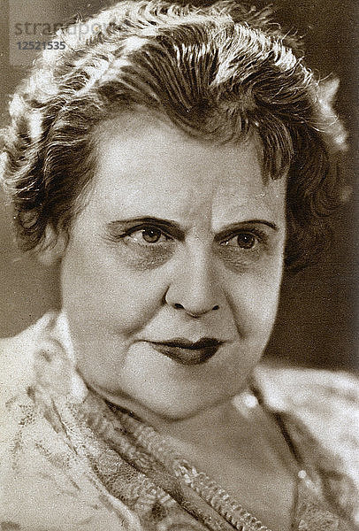 Marie Dressler  kanadische Schauspielerin  1933. Künstlerin: Unbekannt