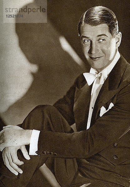 Maurice Chevalier  französischer Schauspieler  1933. Künstler: Unbekannt