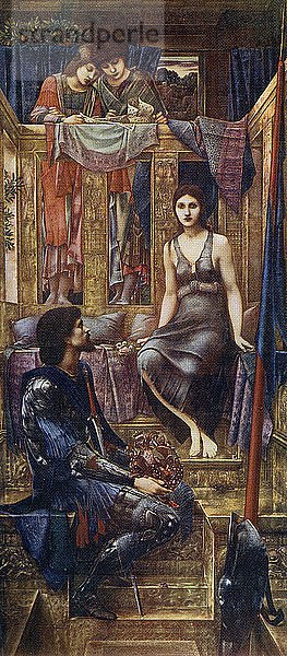 König Cophetua und die Bettelmagd  1884  (1912) Künstler: Sir Edward Coley Burne-Jones