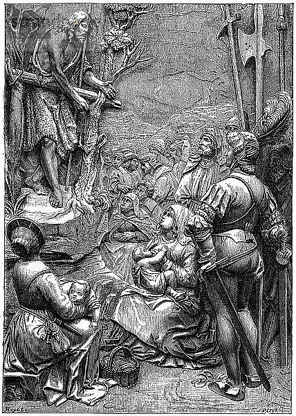 Johannes der Täufer predigt in der Wüste  16. Jahrhundert  (1870). Künstler: Unbekannt