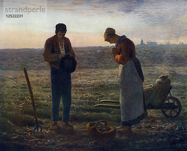 Der Angelus  1857-1859  (1912).Künstler: Jean Francois Millet