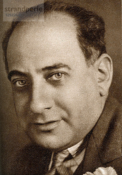 Julius Hagen  in Hamburg geborener Filmproduzent und Studioleiter  1933. Künstler: Unbekannt