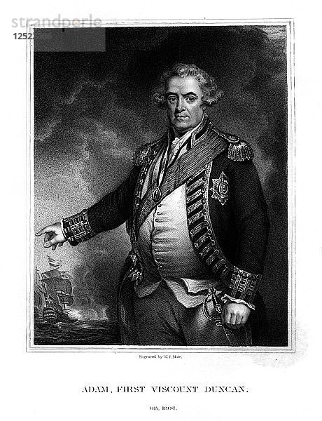 Adam Duncan  Viscount Duncan of Camperdown  britischer Marineoffizier  (1832).Künstler: WT Mote