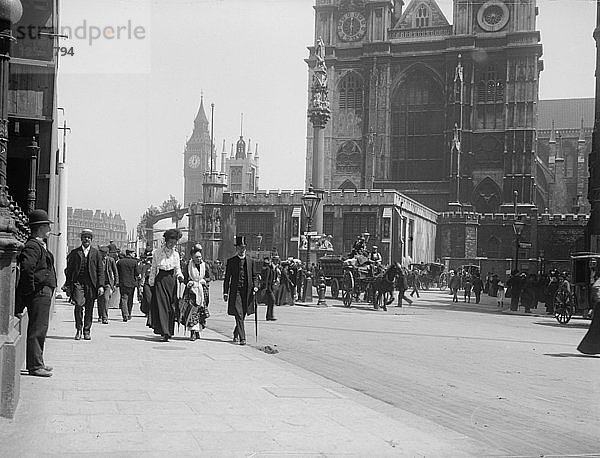 Westfassade der Westminster-Abtei  London  1902. Künstler: Unbekannt