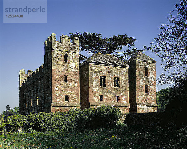 Blick von Westen  Acton Burnell Castle  Shropshire  1990. Künstler: Unbekannt