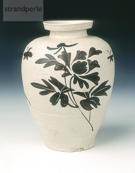 Jizhou-Steinzeugvase  Südliche Song-Dynastie  China  12.-13. Jahrhundert. Künstler: Unbekannt