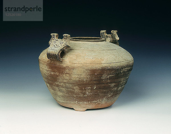 Unglasiertes Keramikgefäß  westliche Han-Dynastie  China  206 v. Chr. - 8 n. Chr. Künstler: Unbekannt