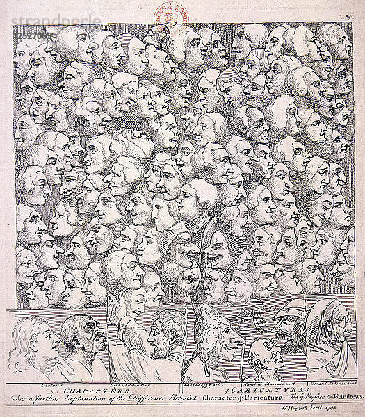 Vielfalt der Ausdrucksformen  1743. Künstler: William Hogarth