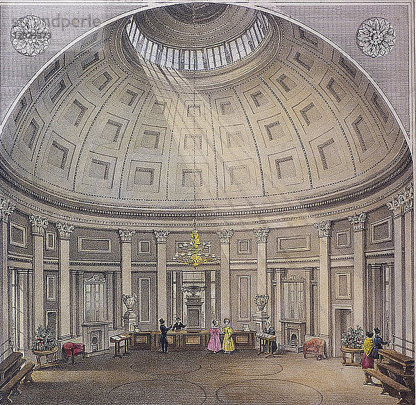 Bank of England  Threadneedle Street  London  um 1840. Künstler: Anon