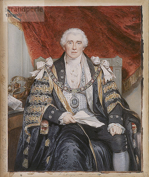 John Crowder  Oberbürgermeister von London  um 1829. Künstler: Sir William Charles Ross