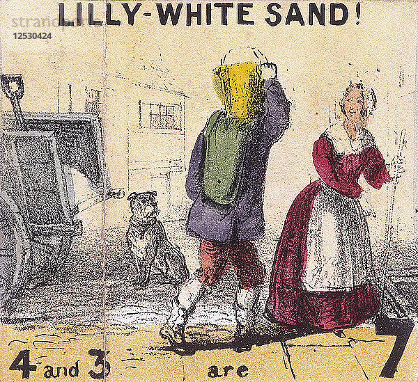 Lilienweißer Sand  Schreie aus London  um 1840. Künstler: TH Jones