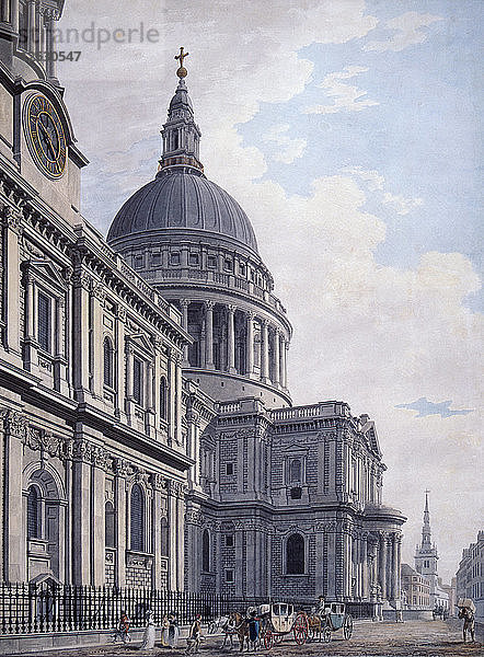 Südseite der St. Pauls Kathedrale  London  1765. Künstler: James Malton