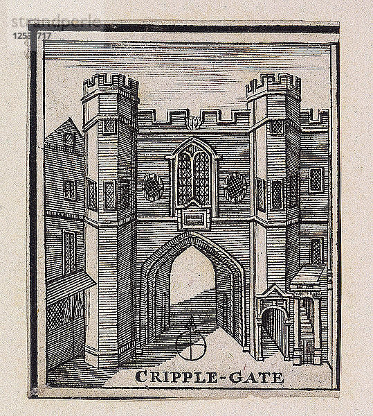 Cripplegate  London  1750. Künstler: Anon