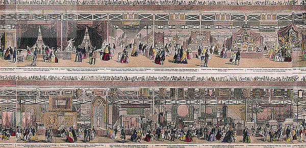 Weltausstellung  Kristallpalast  Hyde Park  London  1851. Künstler: Anon