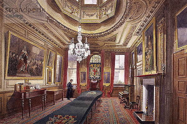 Innenraum der Barber Surgeons Hall  London  1890. Künstler: John Crowther