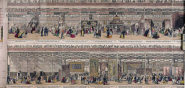Weltausstellung  Kristallpalast  Hyde Park  London  1851. Künstler: Anon