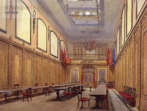 Innenraum der Skinners Hall  London  1890. Künstler: John Crowther