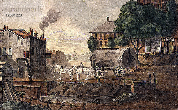 Kentish Town  London  1817. Künstler: T. Nugent