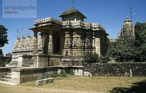 Sat-bis-Deori-Tempel  Chittaurgarh  Rajasthan  Indien  11. Jahrhundert. Jain-Stein-Tempel.