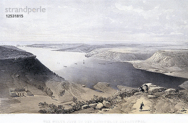 Die Nordseite des Hafens von Sebastopol  22. Juni 1855. Künstler: Jonathan Needham