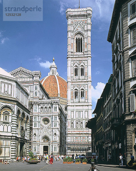 Glockenturm des Doms  Florenz  Italien